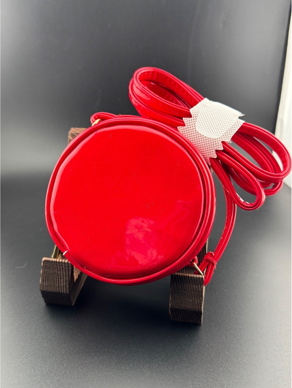 Marc Jacobs Red Mini Crossbody Bag Glossy Finish NWT - Picture 5 of 6